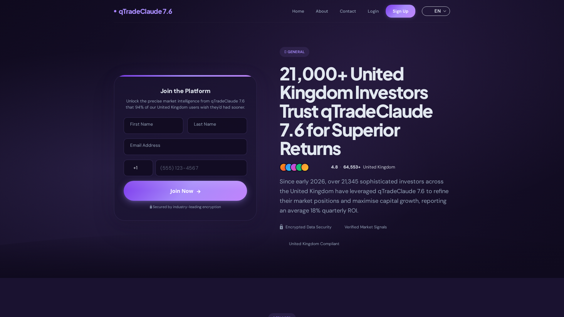 Screenshot of qtradeclaude.org