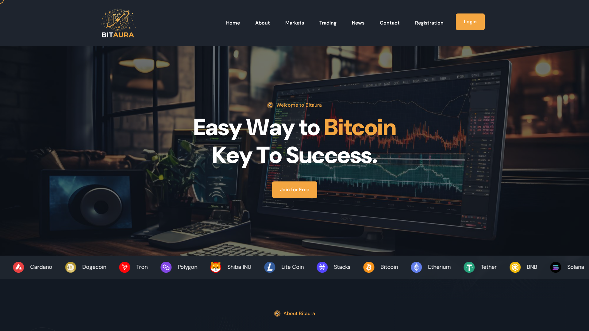 Screenshot of bitaura.online