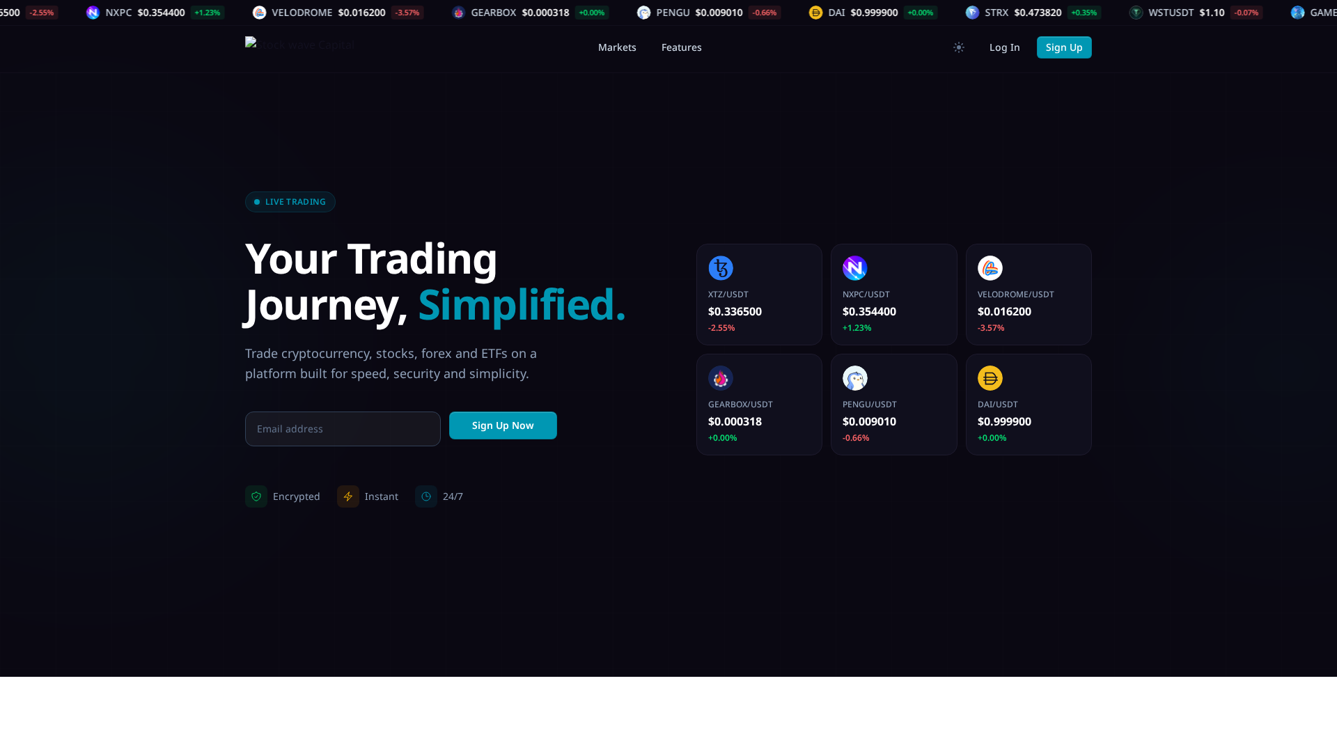 Screenshot of stockwavecapital.com