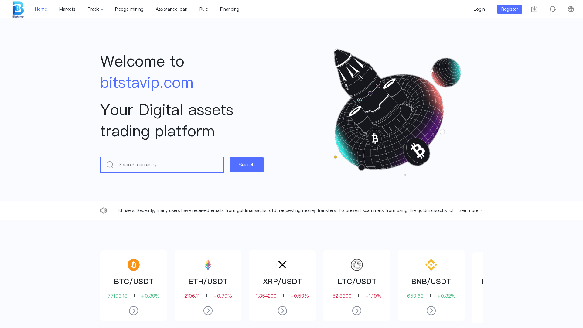 Screenshot of bitstavip.com