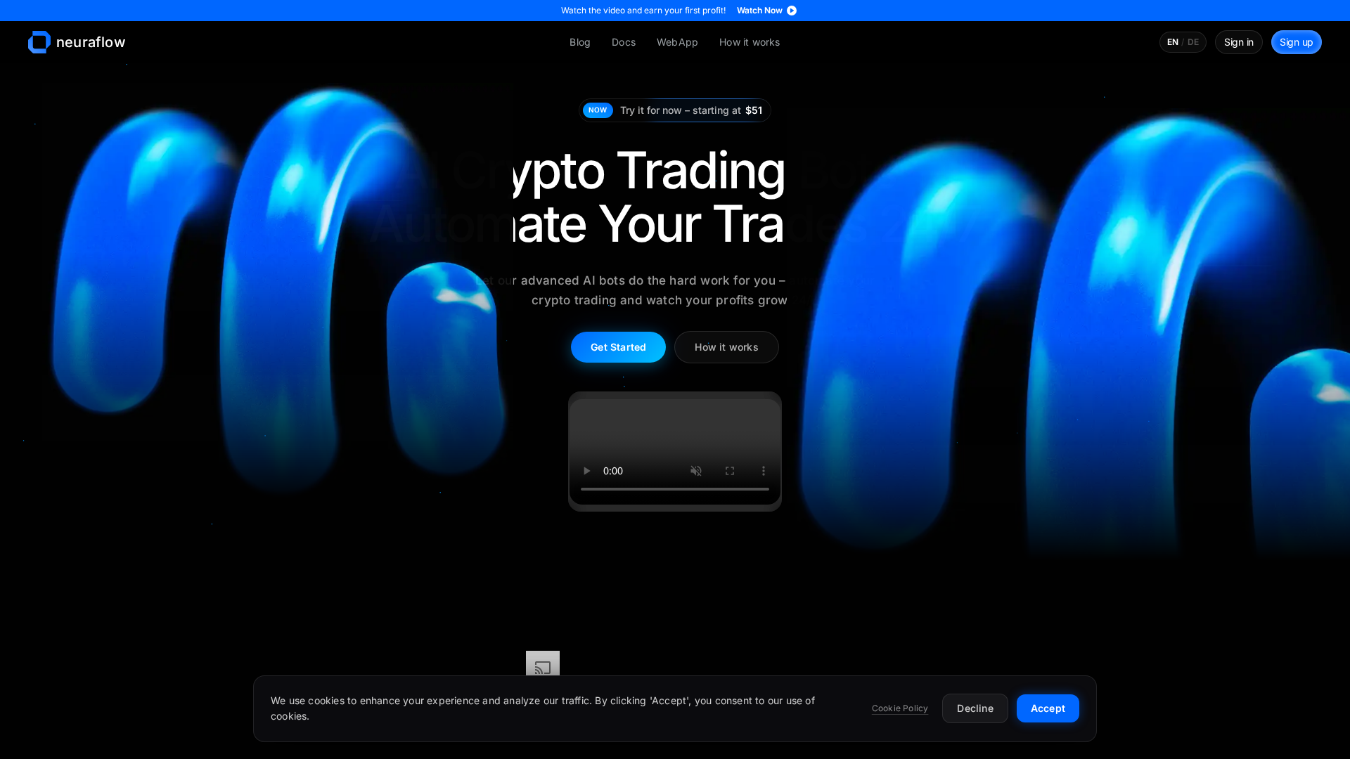 Screenshot of theneuraflow.pro