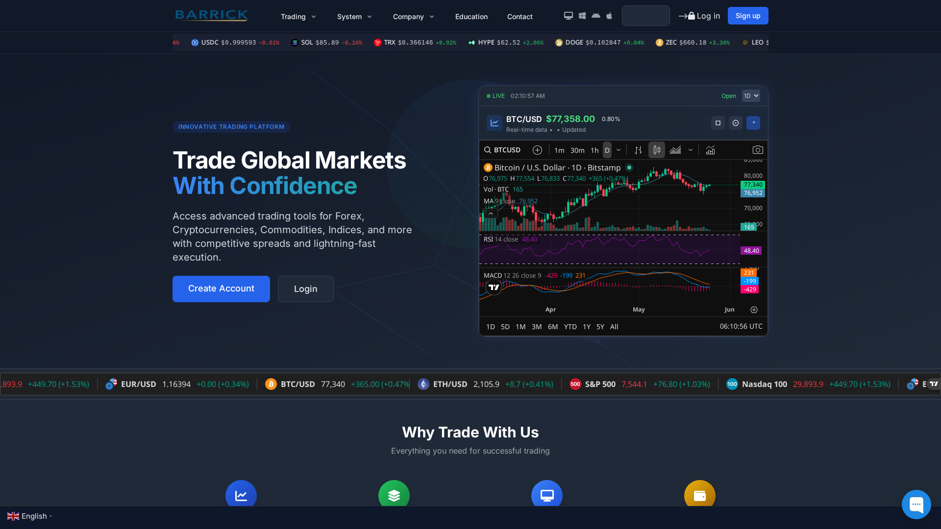 Screenshot of barrick-golds.com