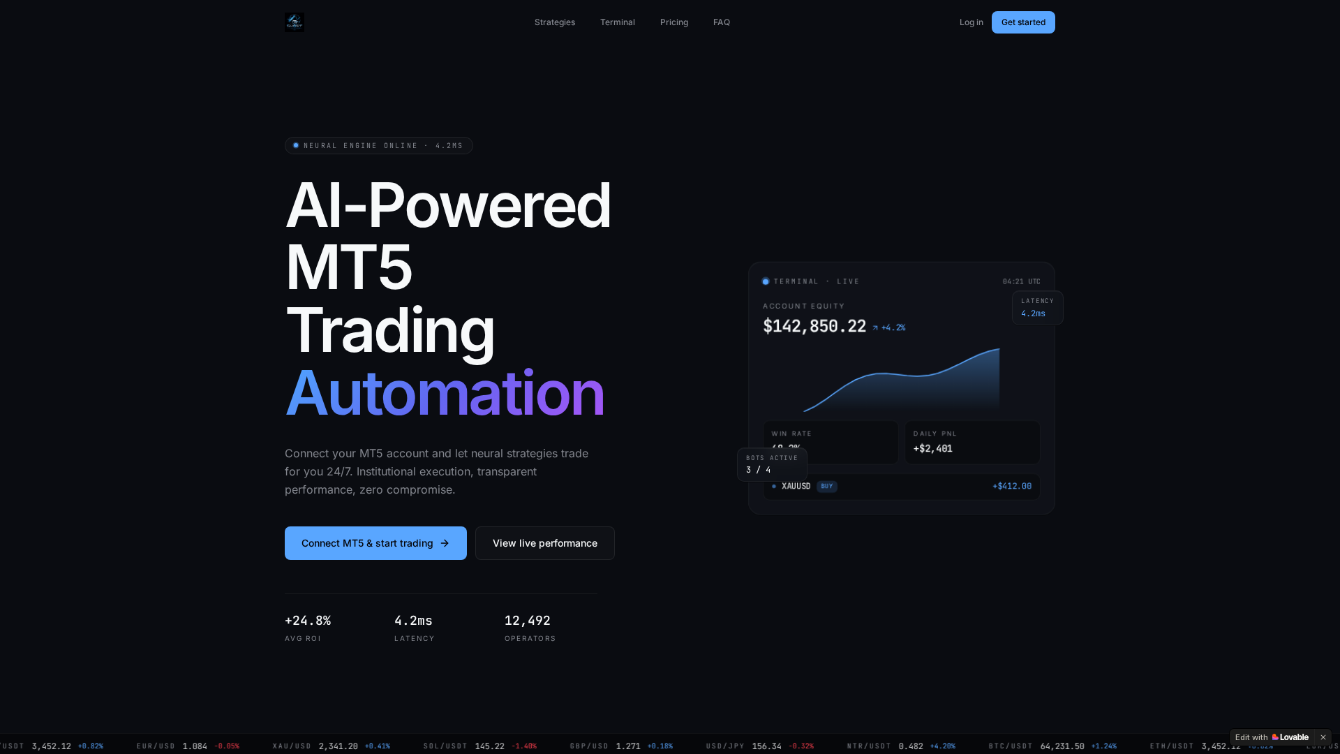 Screenshot of ghostraderai.com