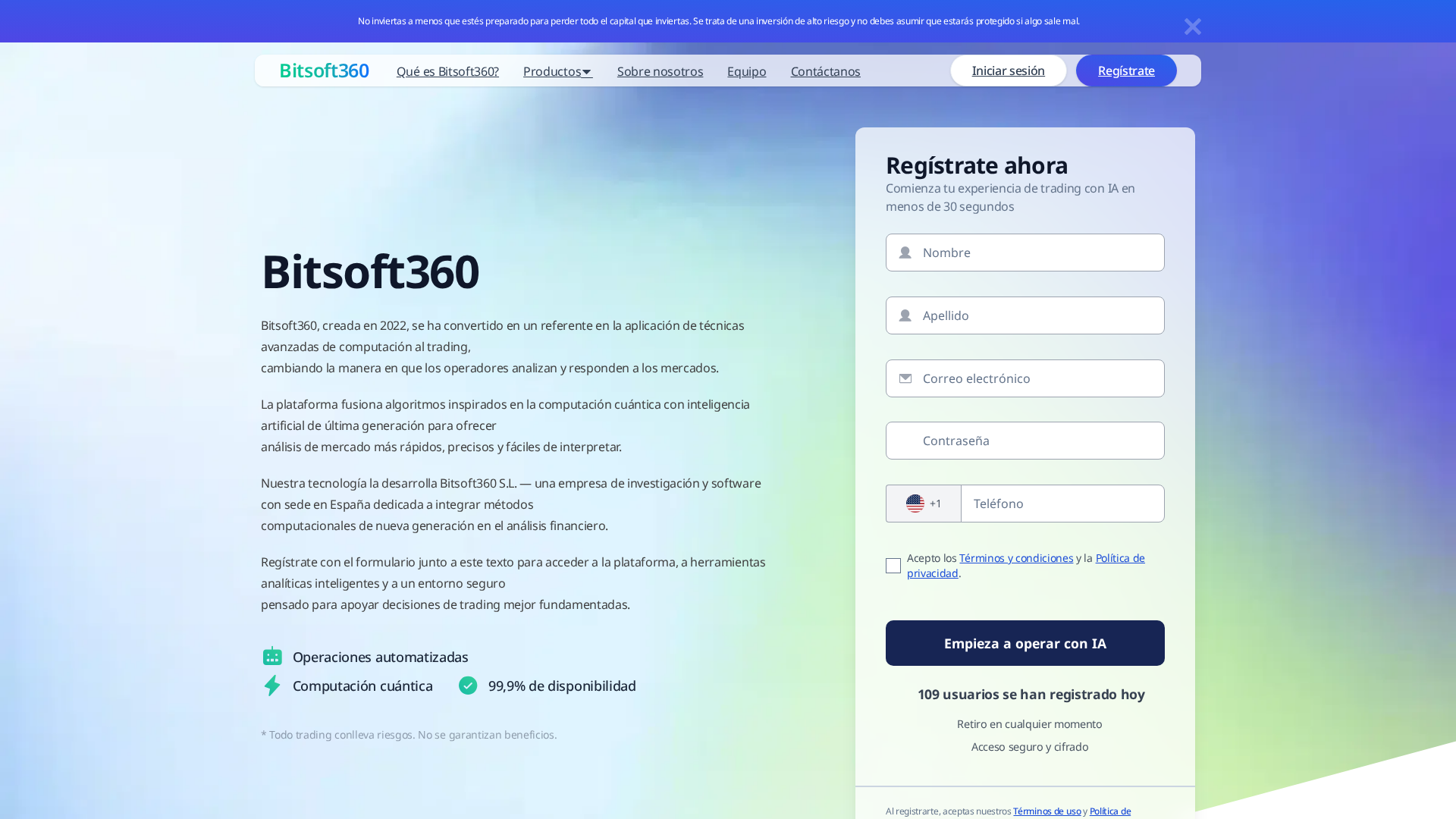 Screenshot of bitsoft360espana.shop