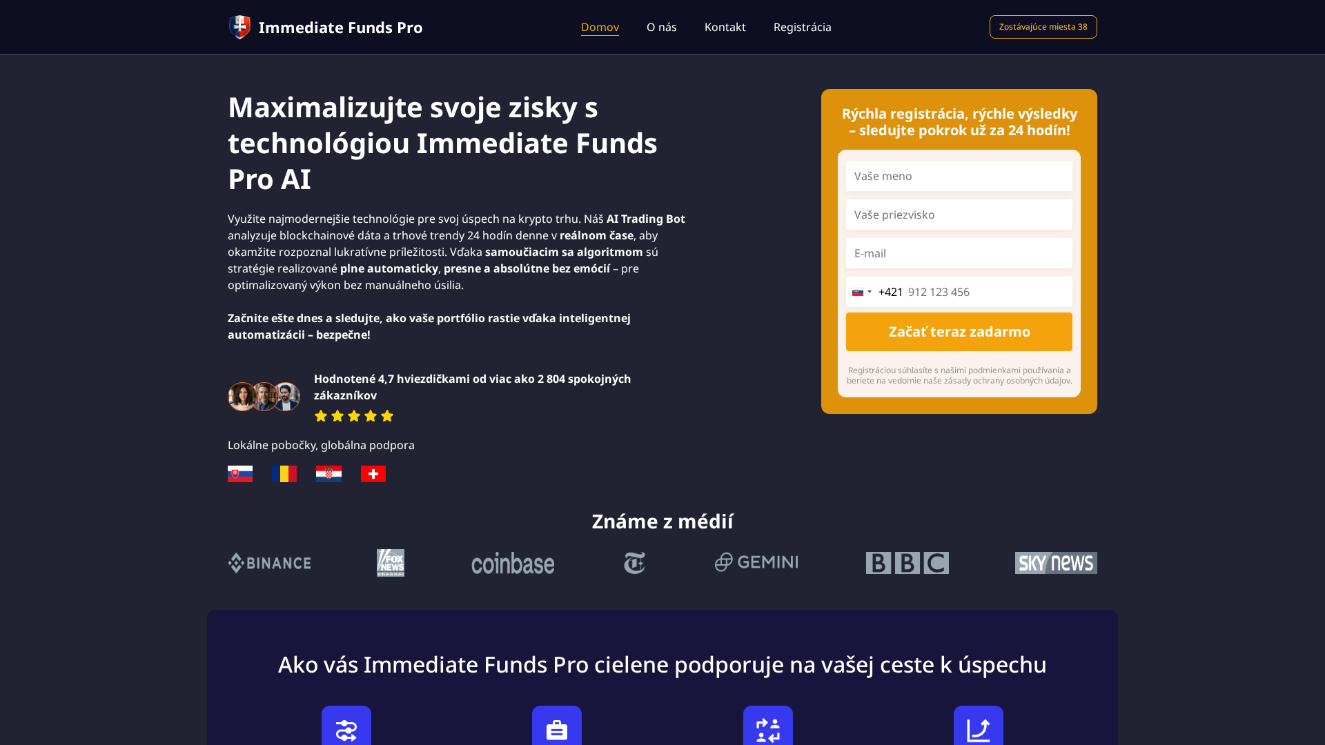 Screenshot of immediatefundspro-ai.net