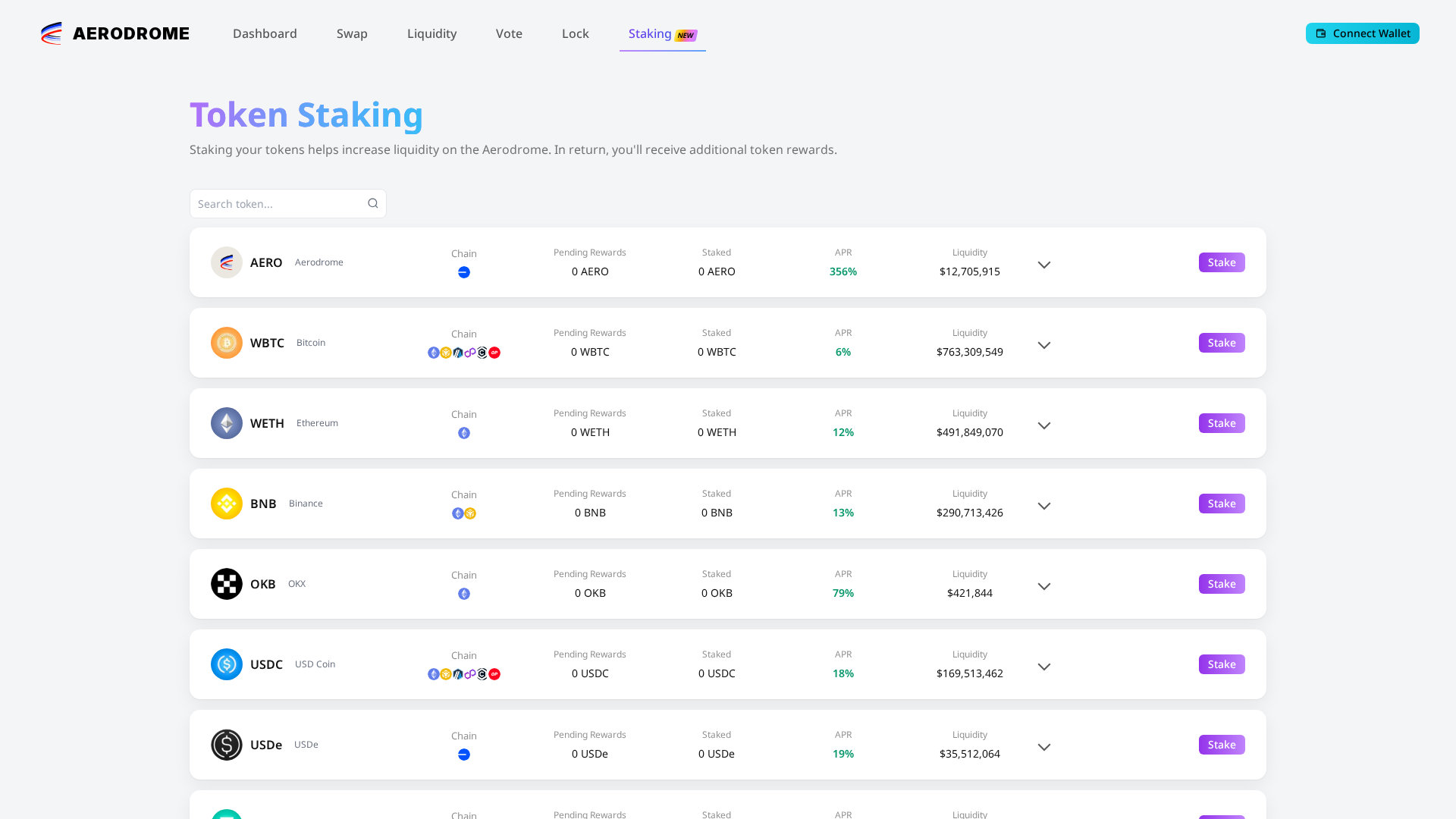 Screenshot of aeroswap.top