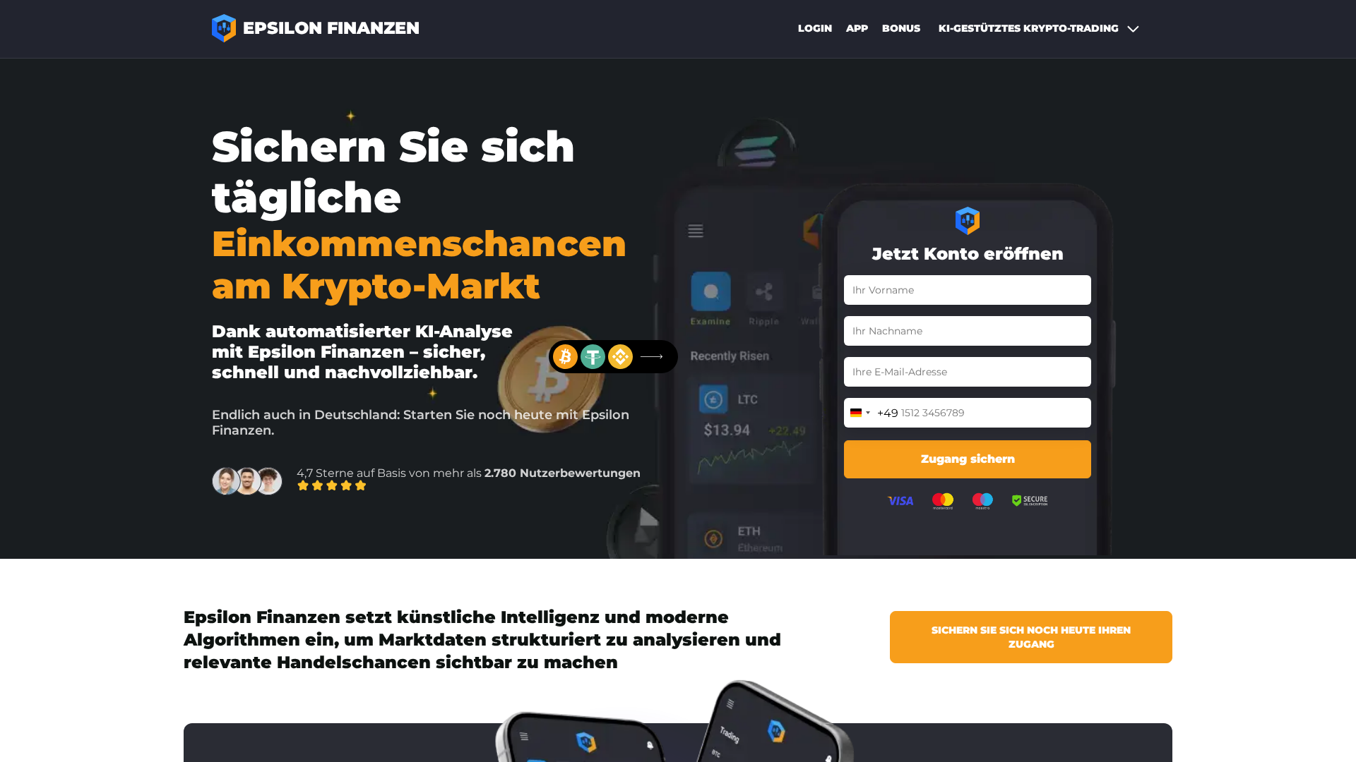 Screenshot of epsilonfinanzen.net