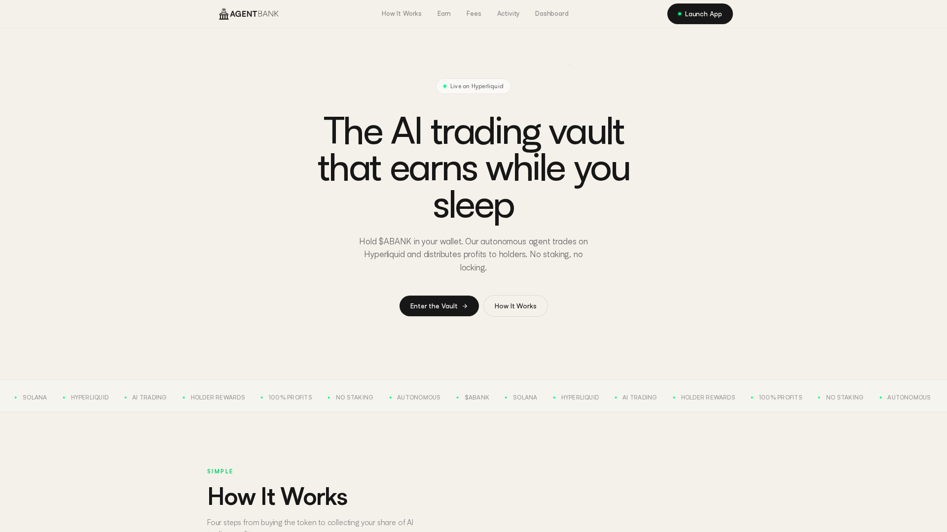 Screenshot of agent-bank.fun