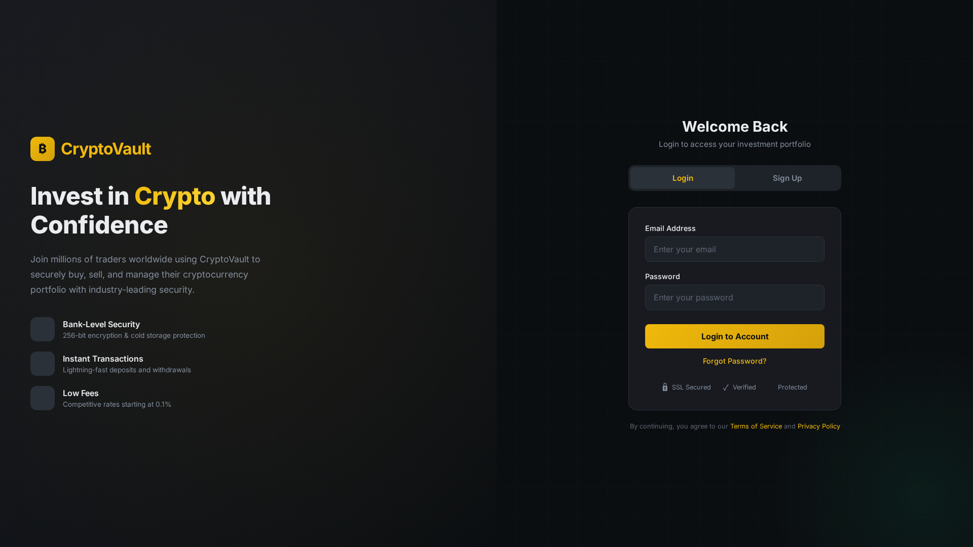 Screenshot of crypto-vault.co.uk