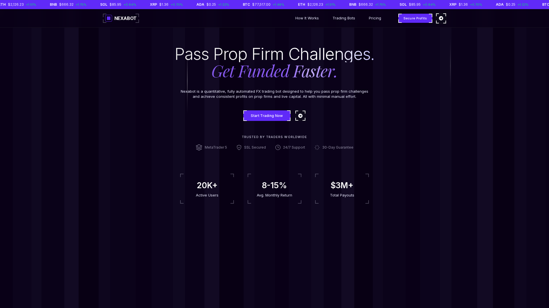 Screenshot of nexabot.io