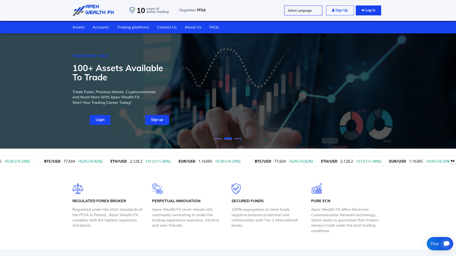 Screenshot of apexwealthfx.site