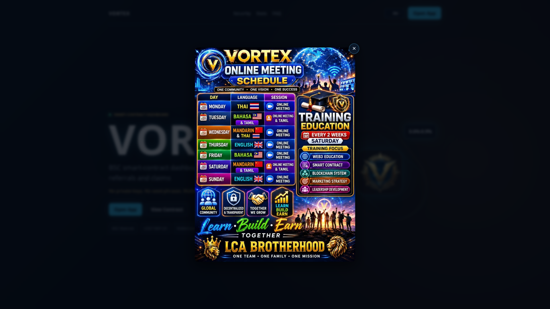 Screenshot of vortexdapp.live