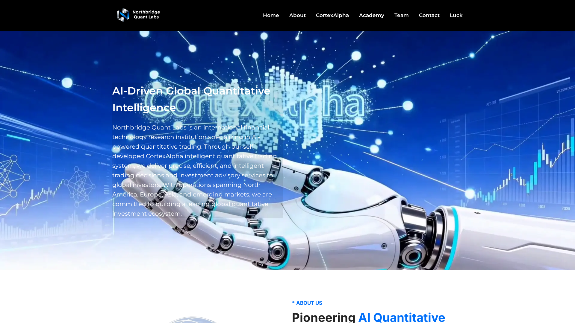 Screenshot of northbridgequant.com