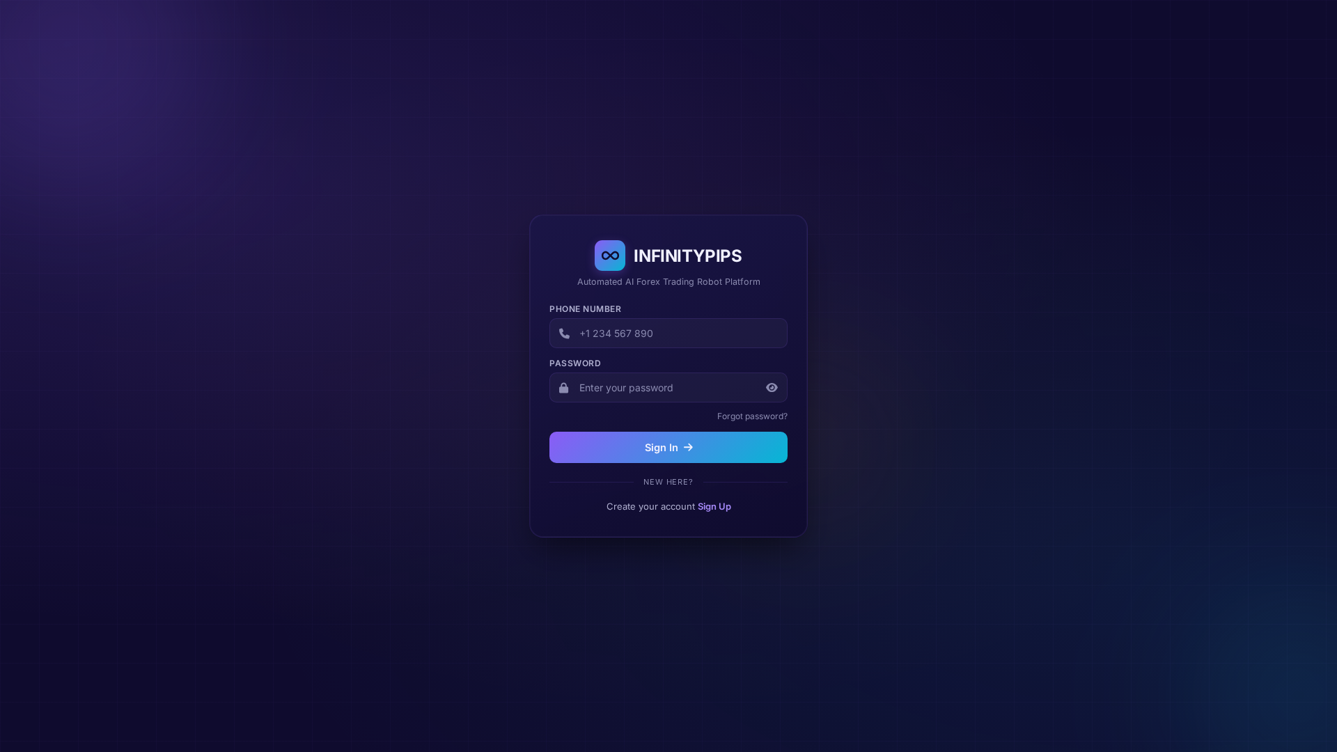 Screenshot of infinitypipsforex.space
