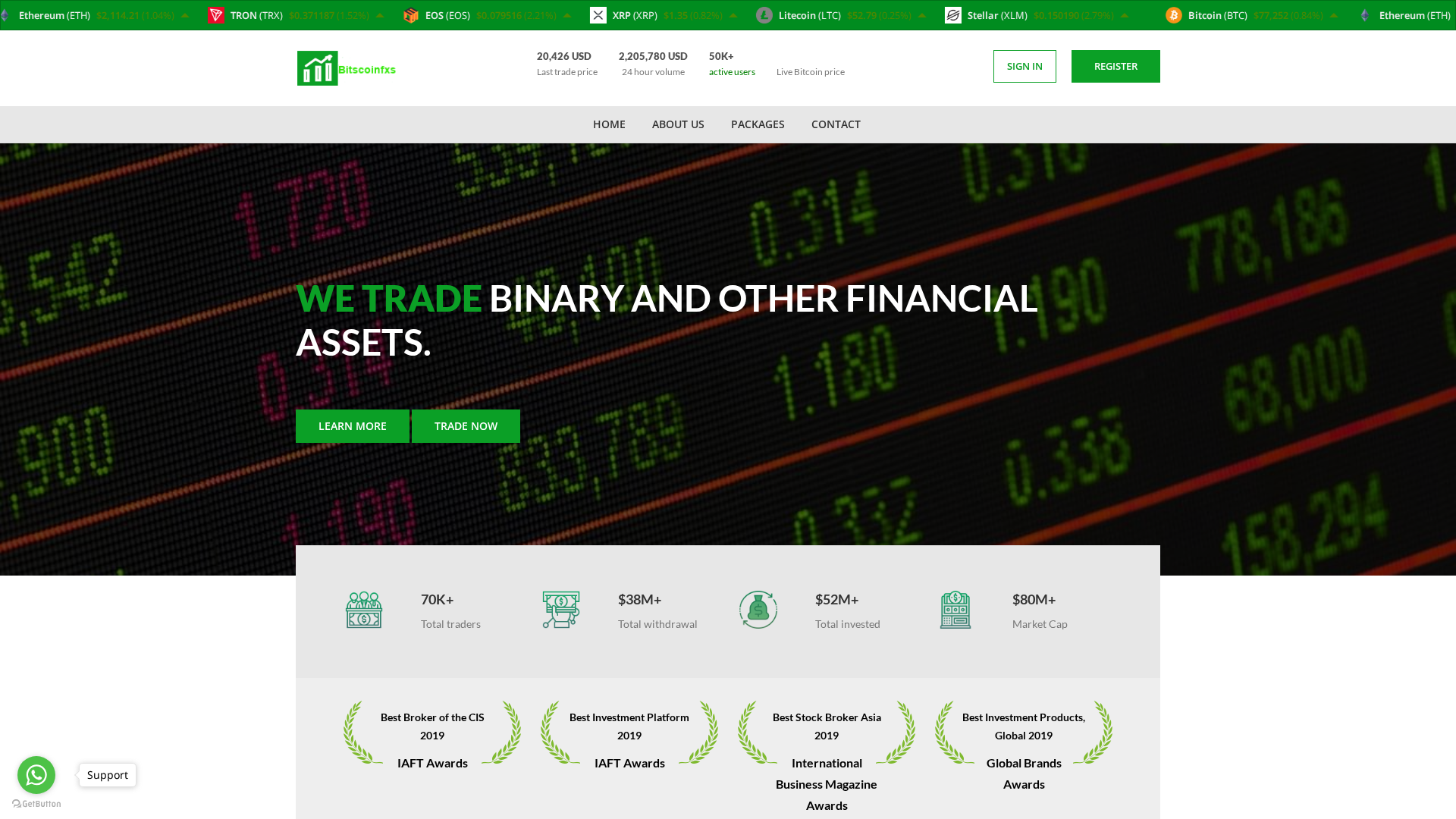 Screenshot of hightradesfx.cc