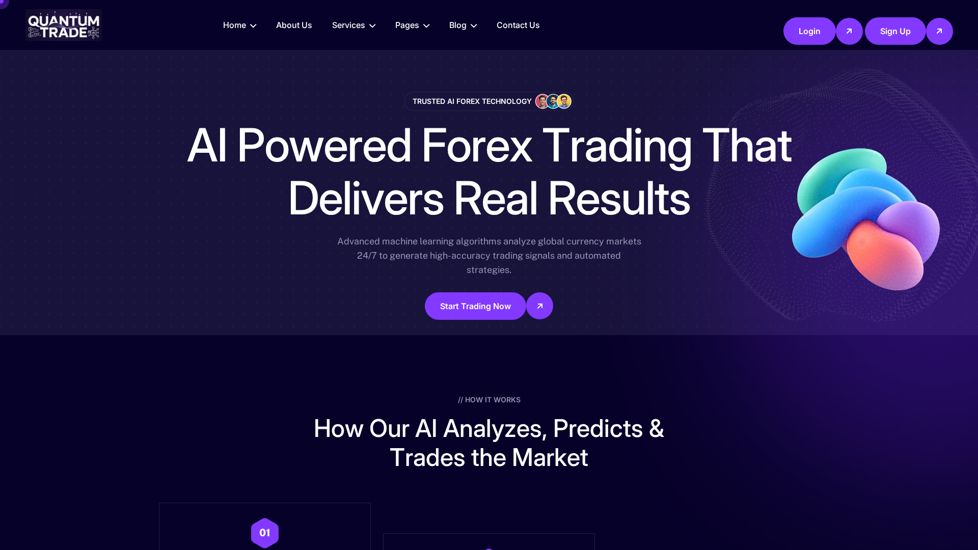 Screenshot of quantumtrade.world