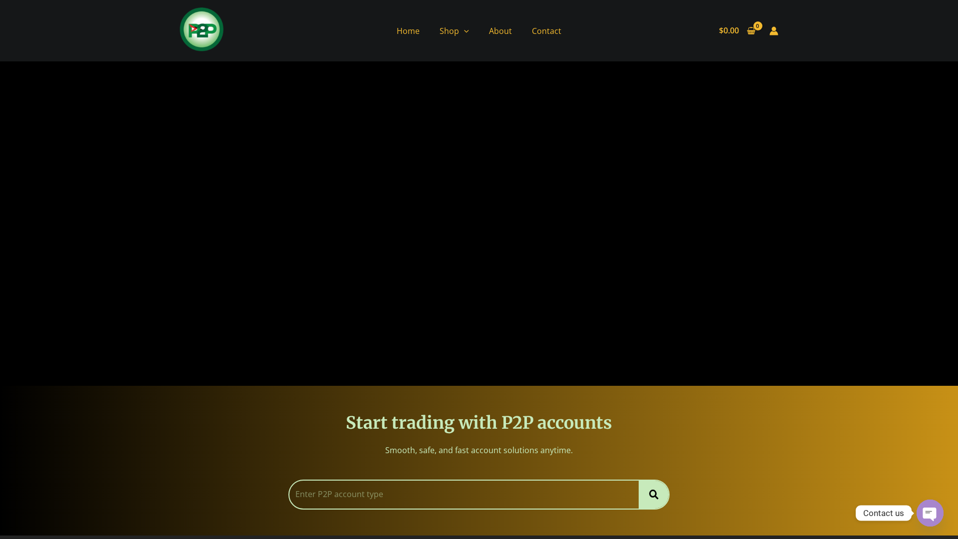 Screenshot of p2paccounts.com