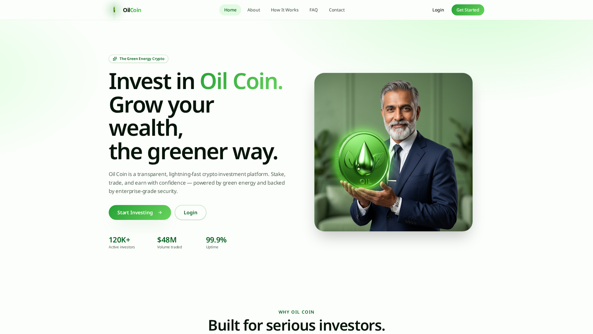 Screenshot of oilcoin.in
