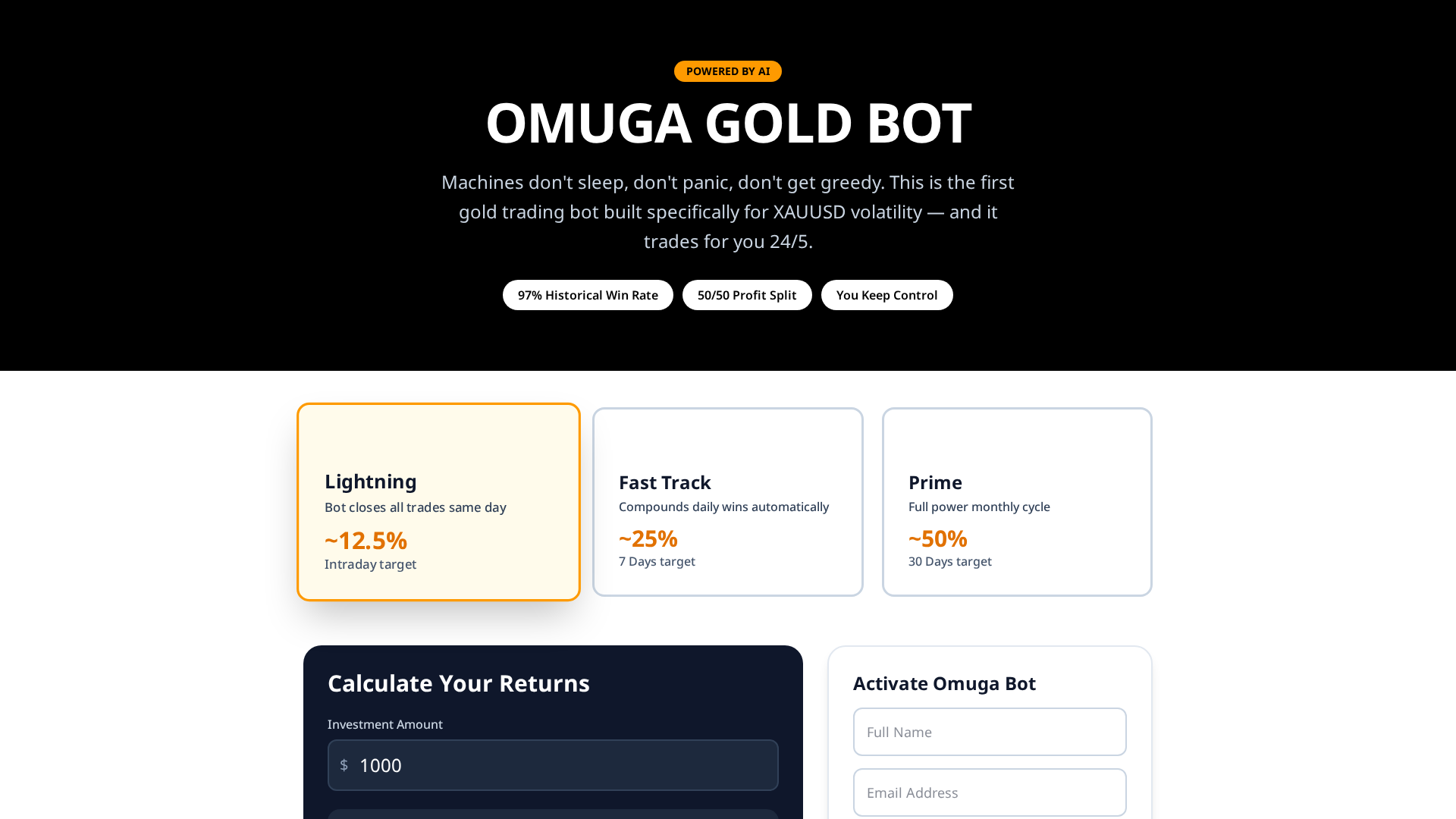 Screenshot of omugainvestments.site