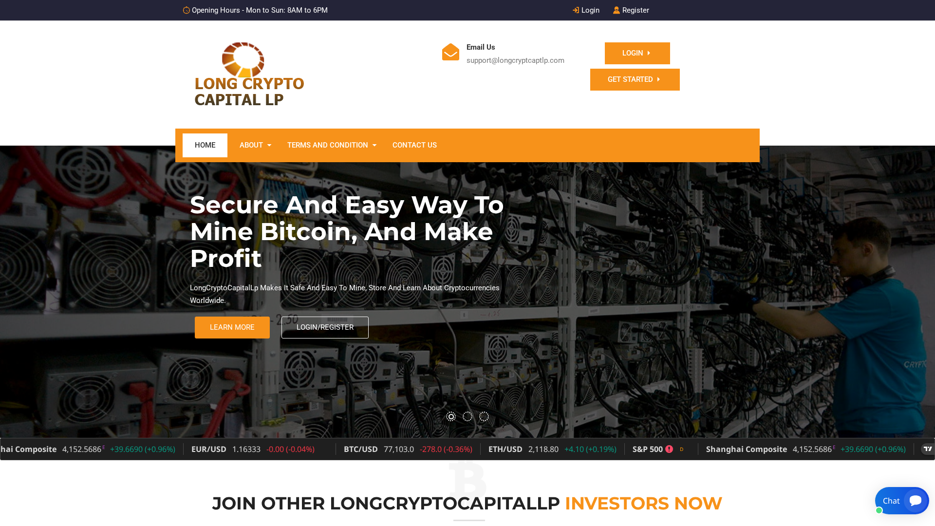 Screenshot of longcryptcaptlp.com
