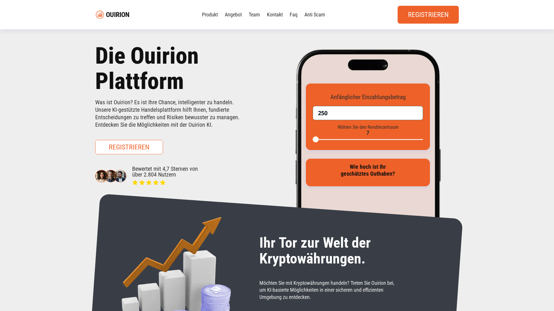 Screenshot of ouirion-ai.de