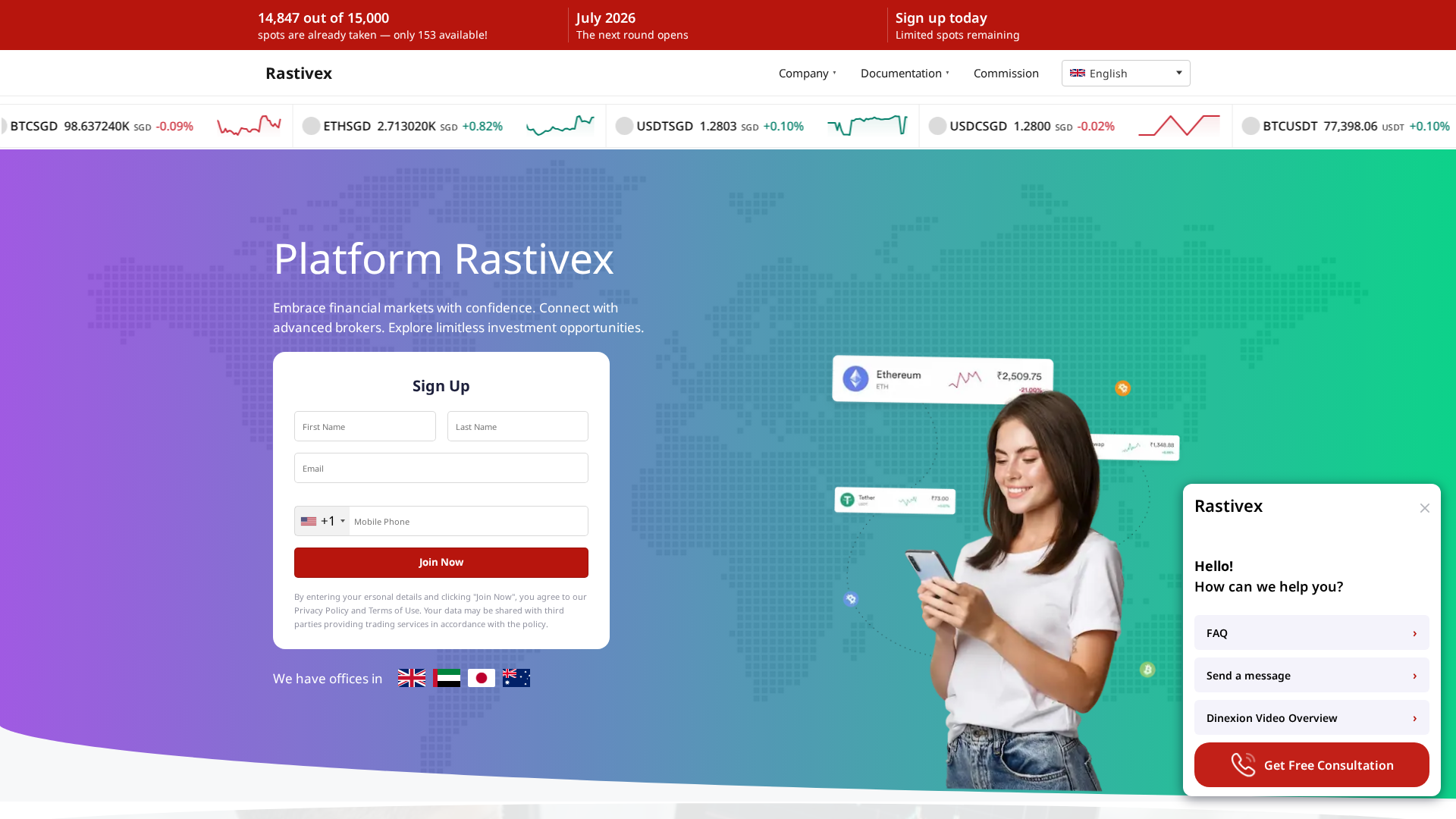 Screenshot of rastivex.international