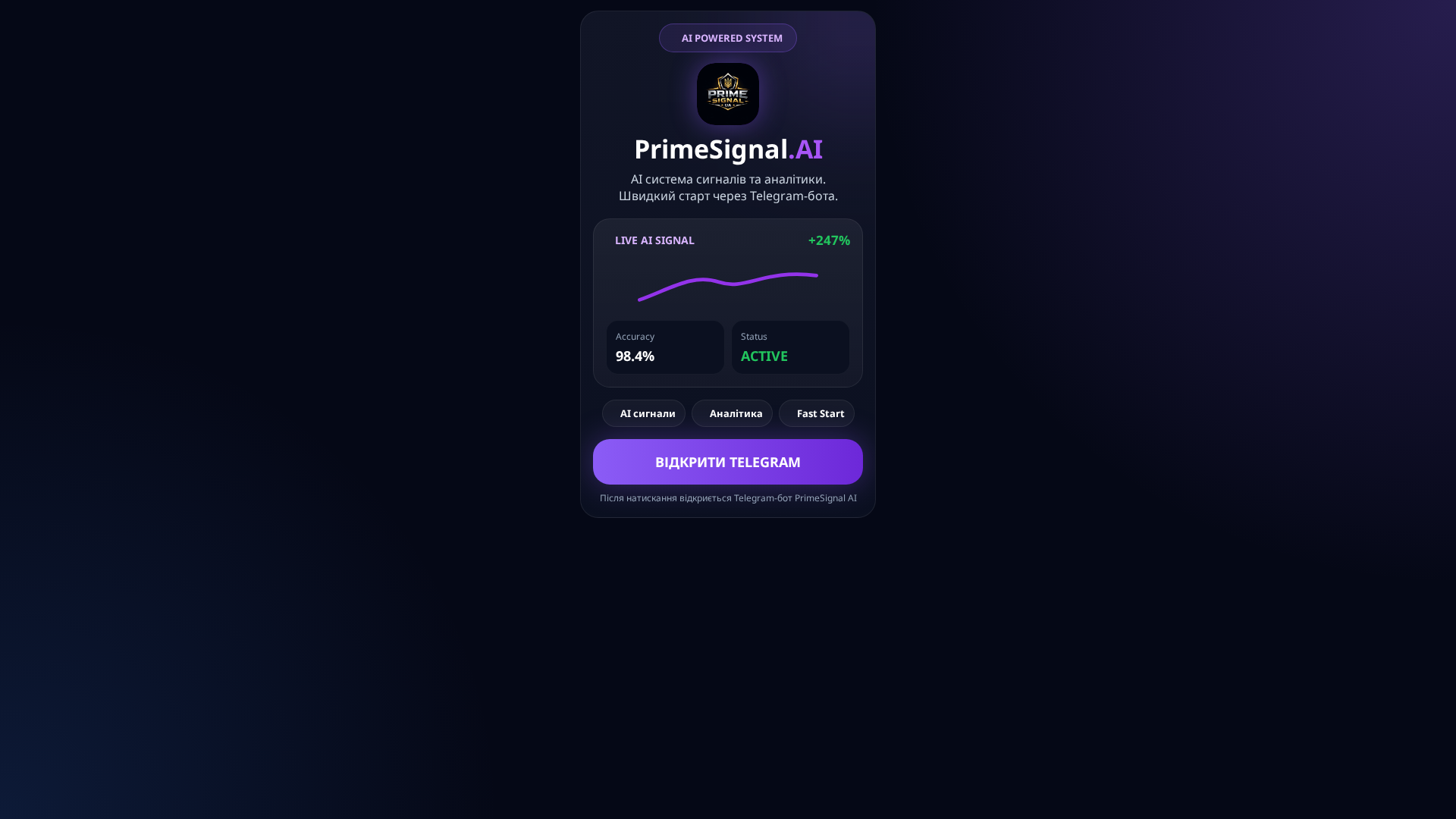 Screenshot of primesignalai.site