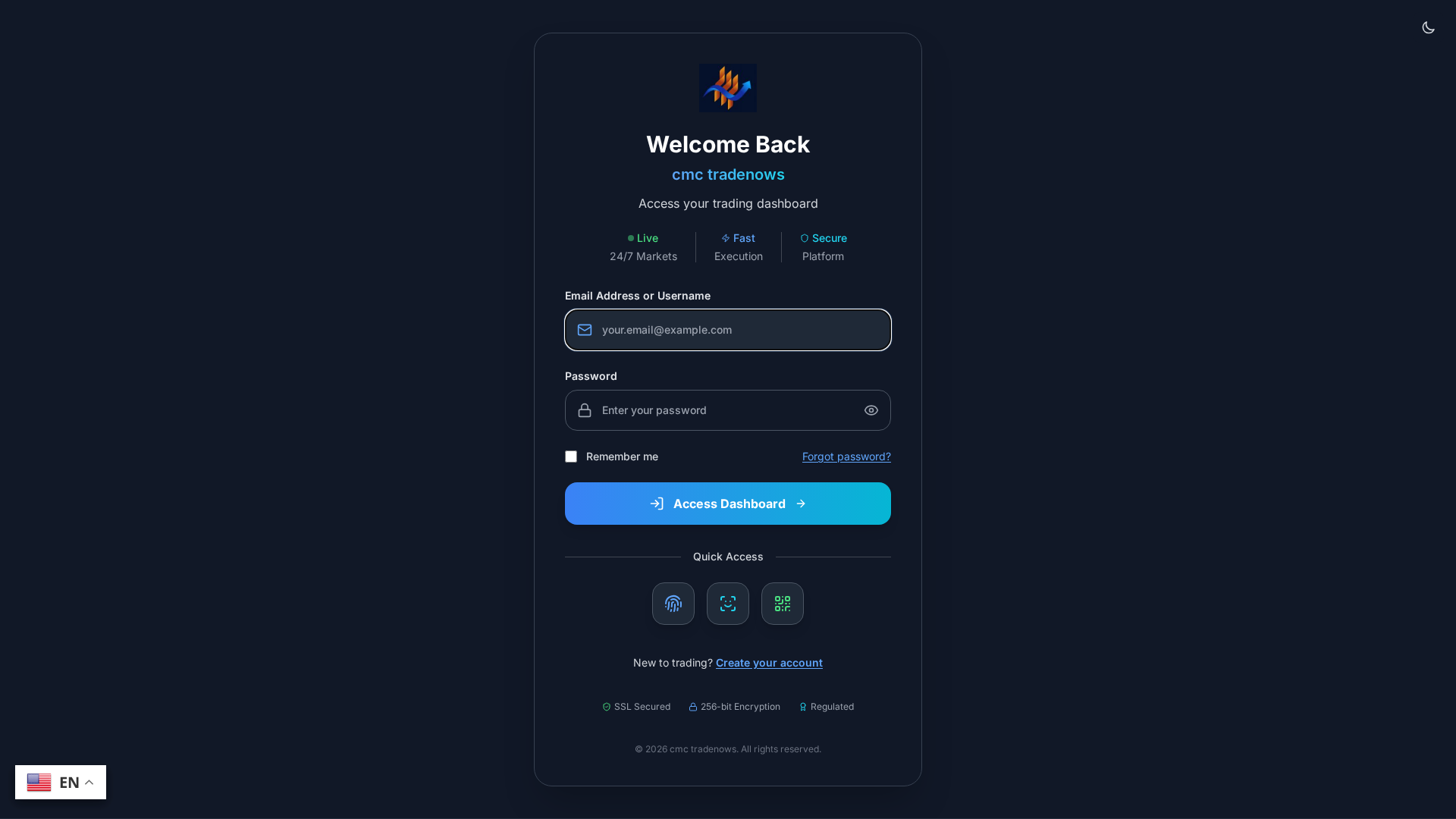 Screenshot of cmctradenows.pro