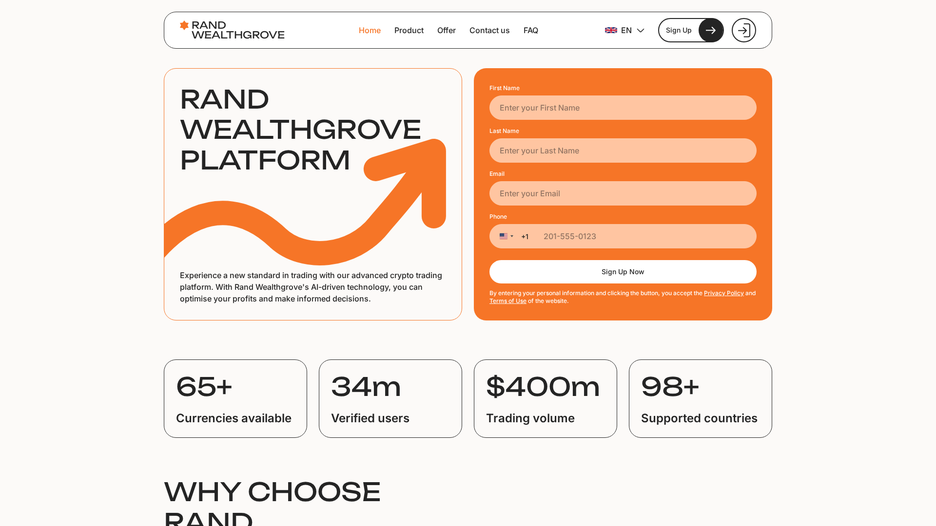 Screenshot of rand-wealthgrove.com