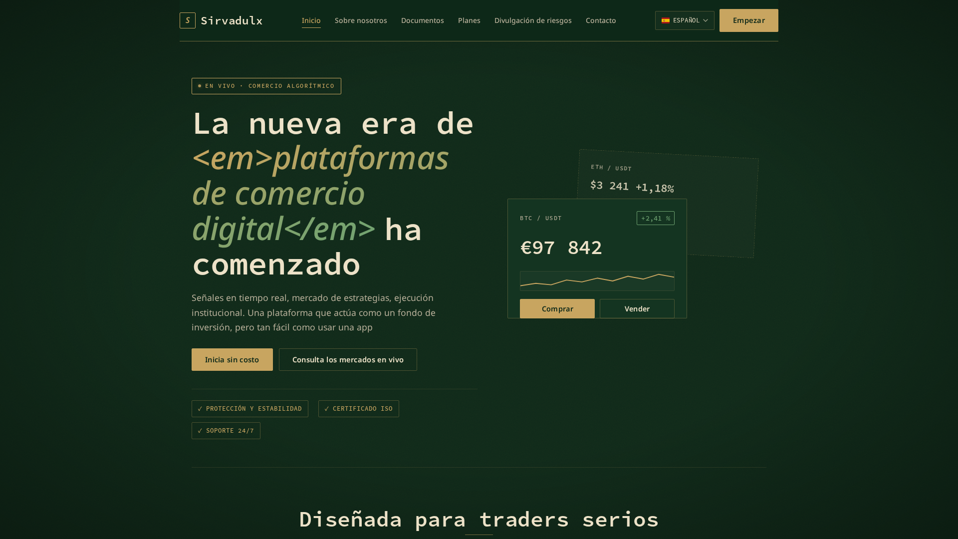 Screenshot of sirvadulx-ai.com