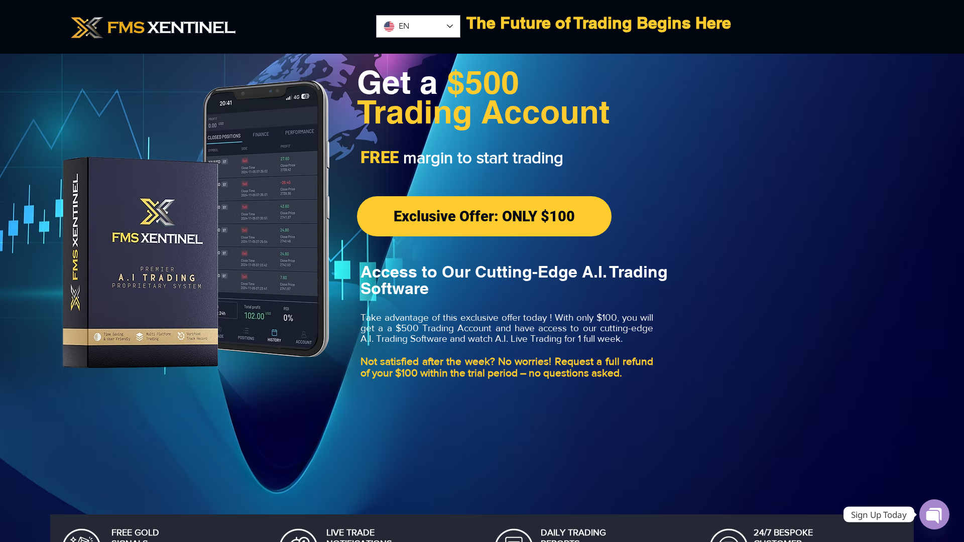 Screenshot of fms-xentinel.com