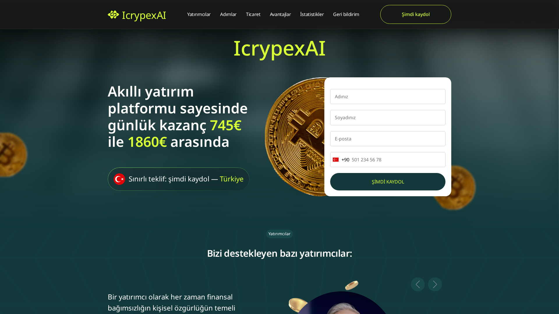 Screenshot of icrypex-ai.com