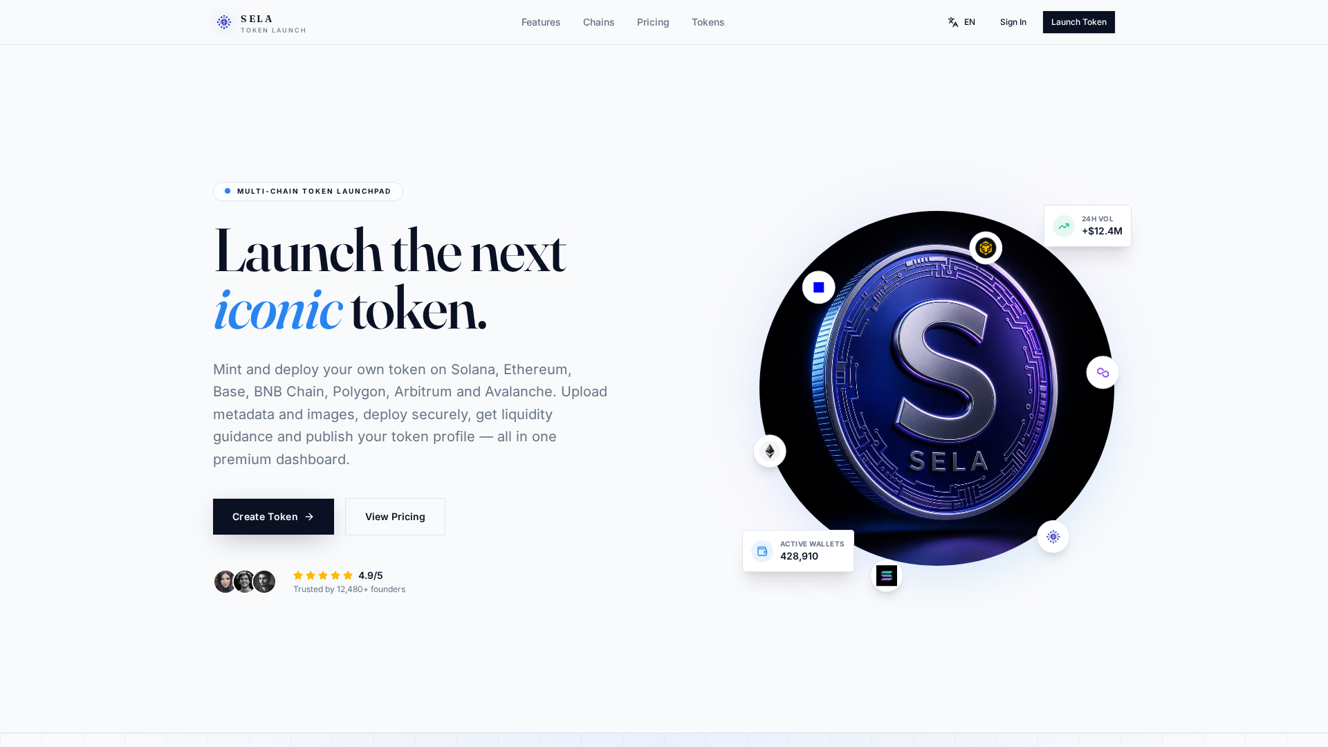 Screenshot of selachain.com