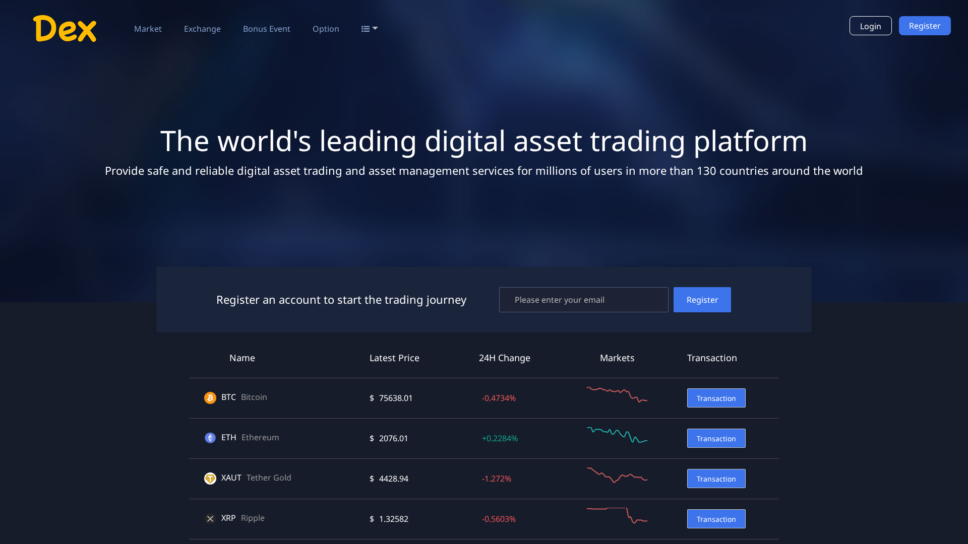 Screenshot of usdt-dexfi.com