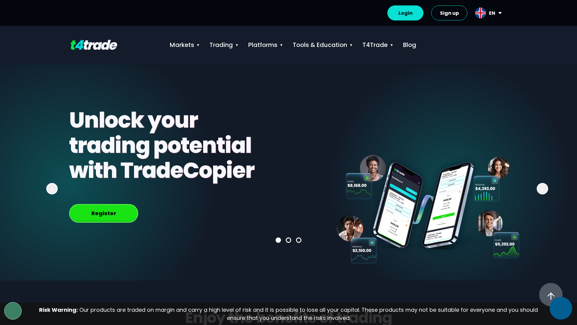 Screenshot of t4trade.network