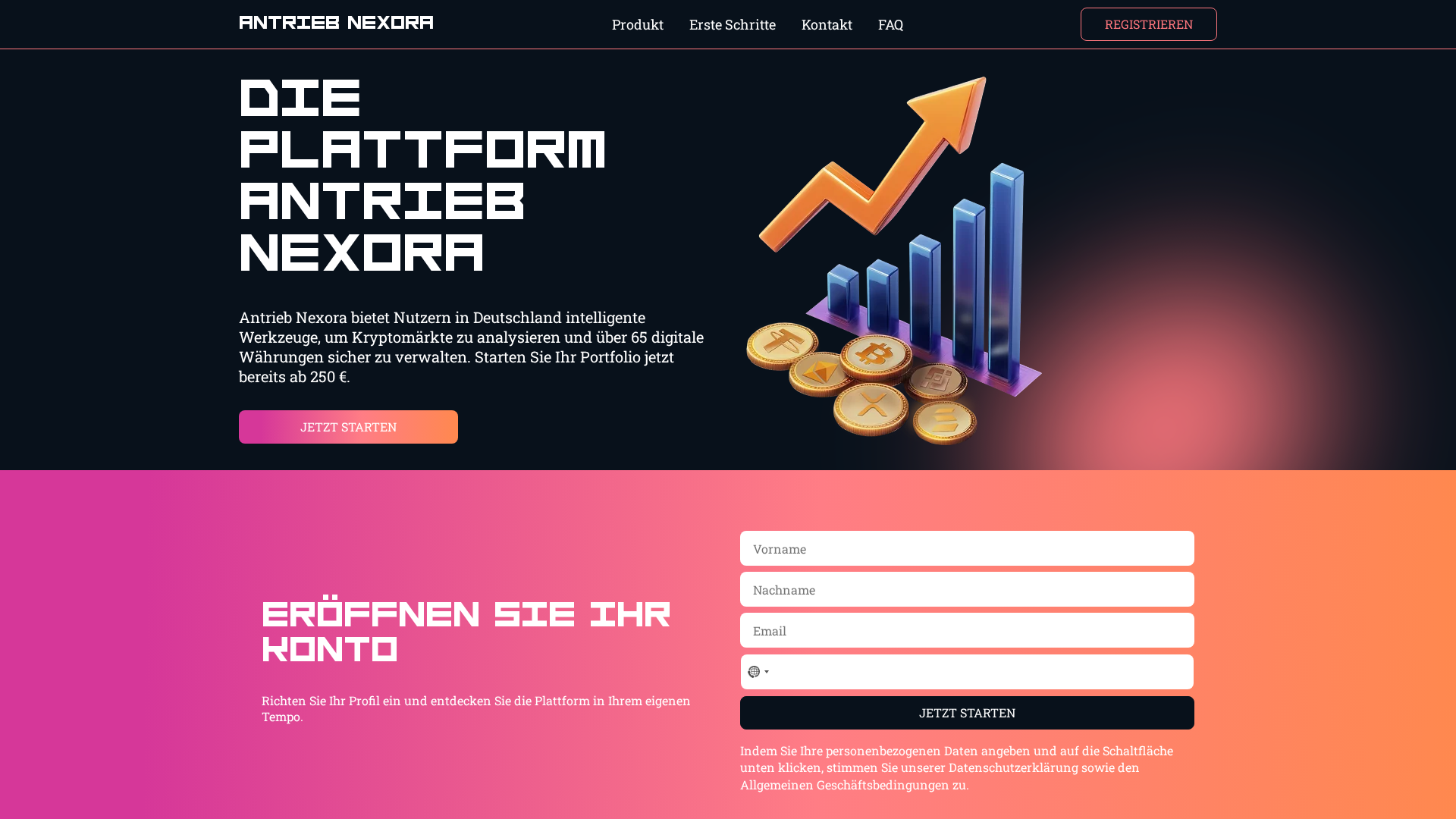 Screenshot of antrieb-nexora.net