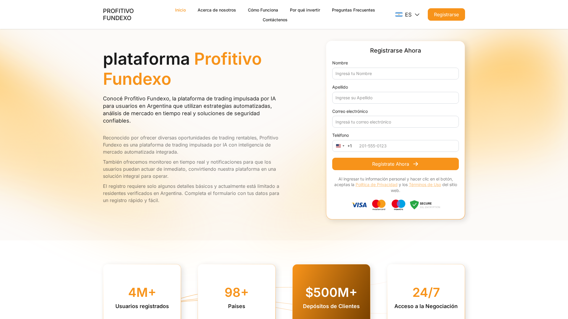 Screenshot of profitivo-fundexo.net