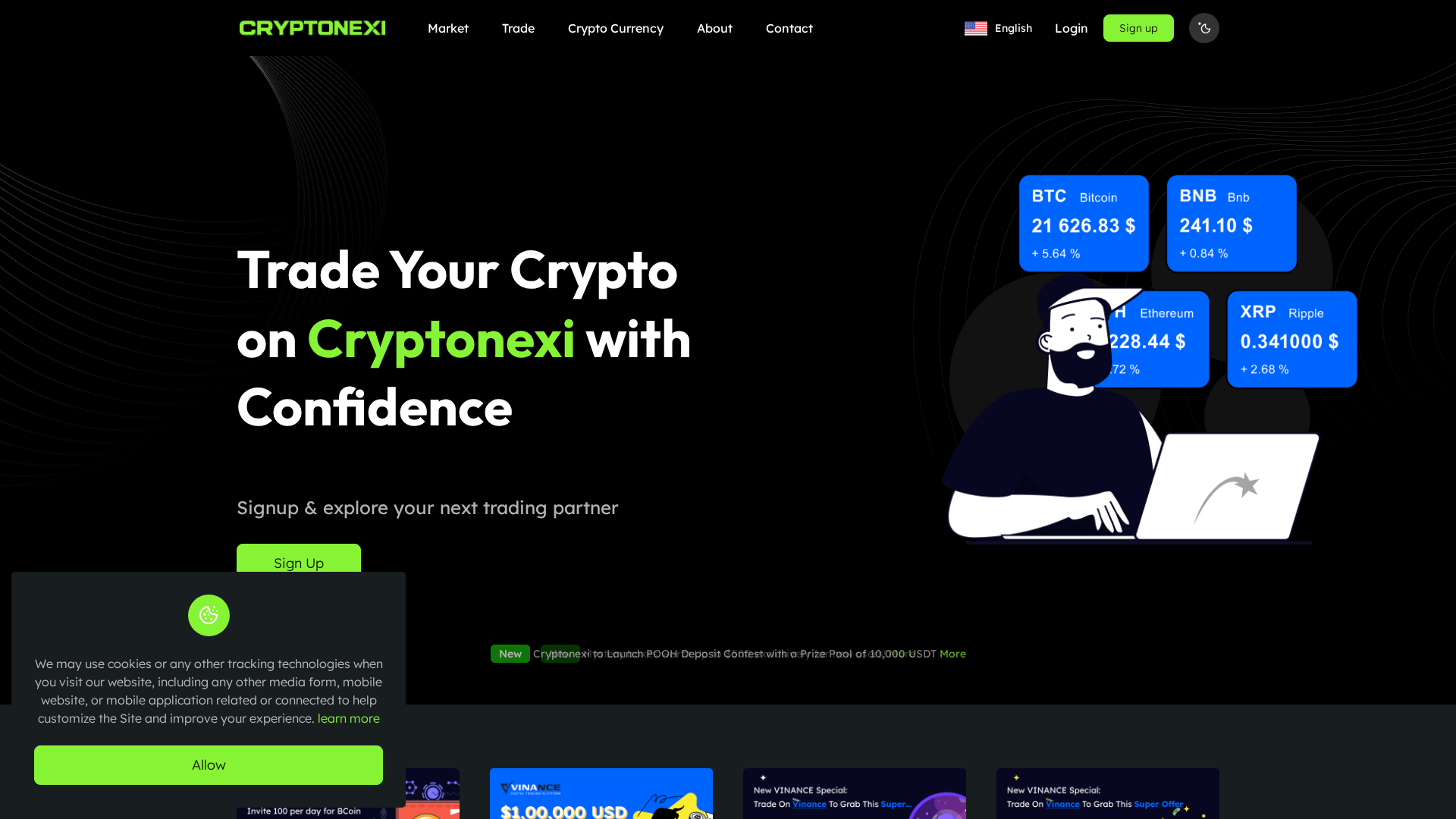 Screenshot of cryptonexi.com