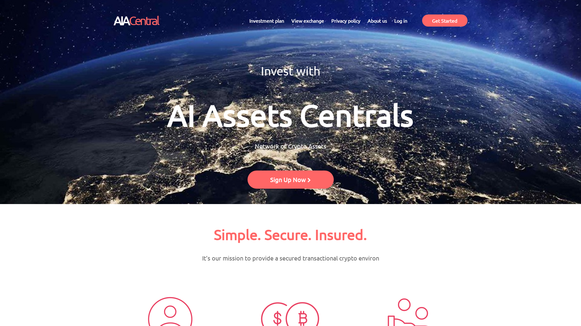 Screenshot of aiassetscentrals.com