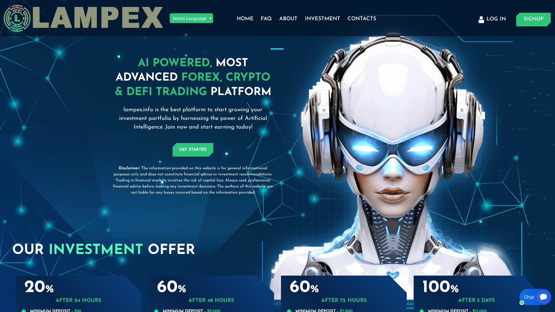 Screenshot of lampex.info