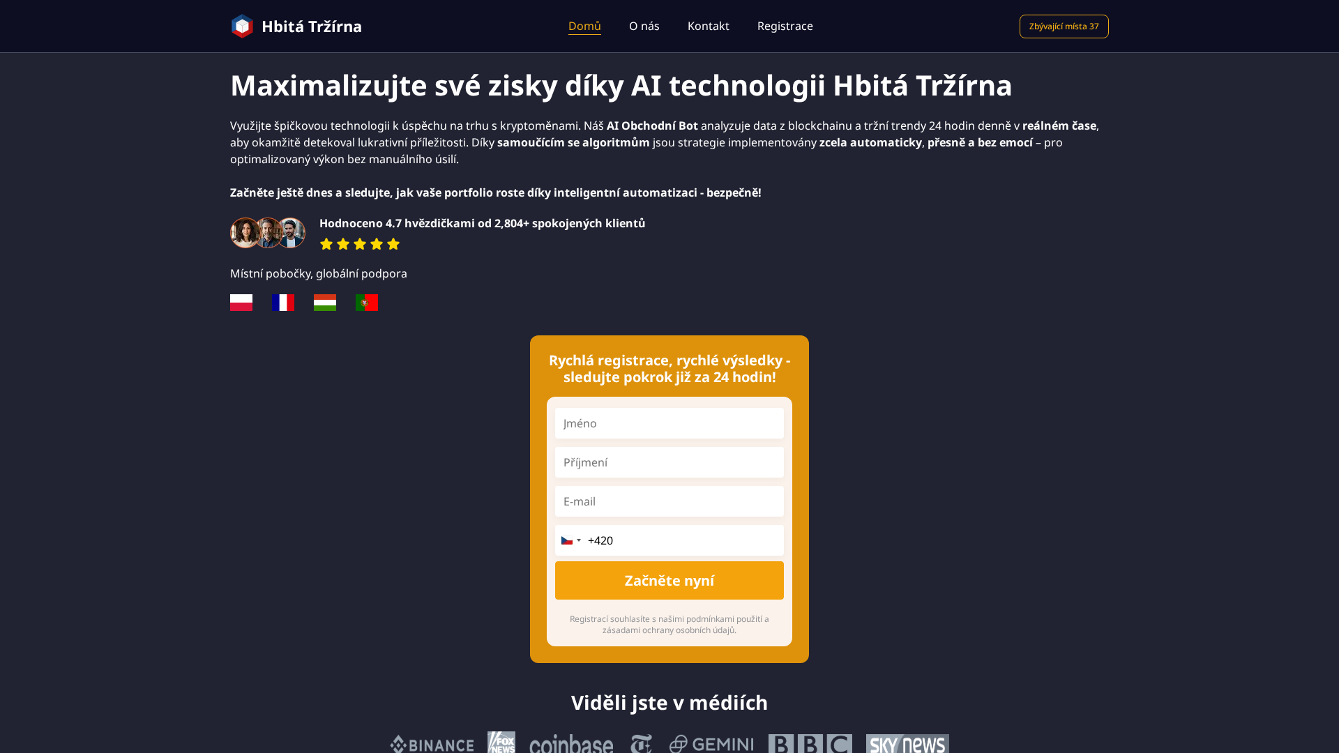 Screenshot of hbitatrzirna.net