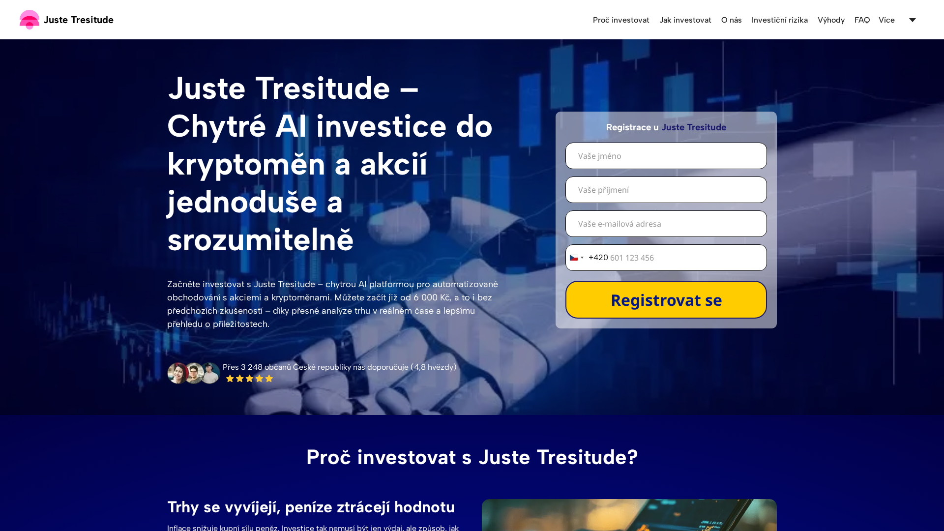 Screenshot of juste-tresitude-ai.com