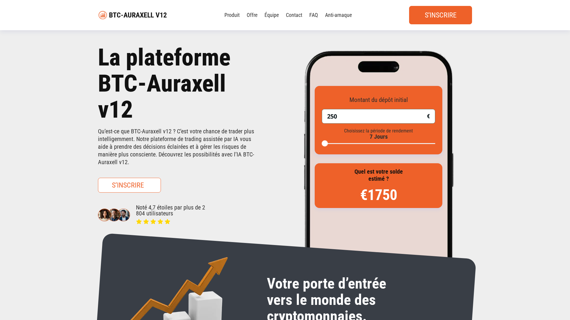 Screenshot of btcauraxell-v12ai.com
