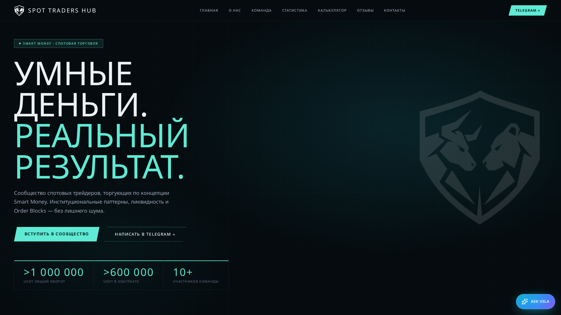 Screenshot of spot-traders-hub.space