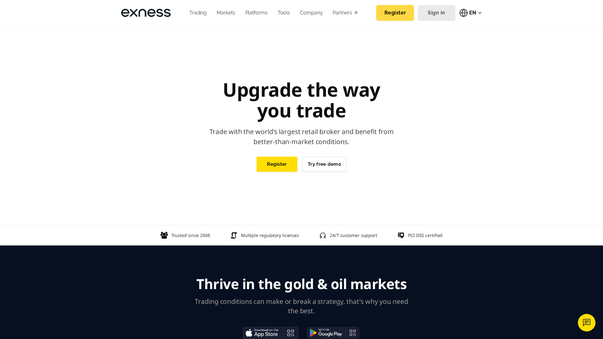 Screenshot of extradings-market.com