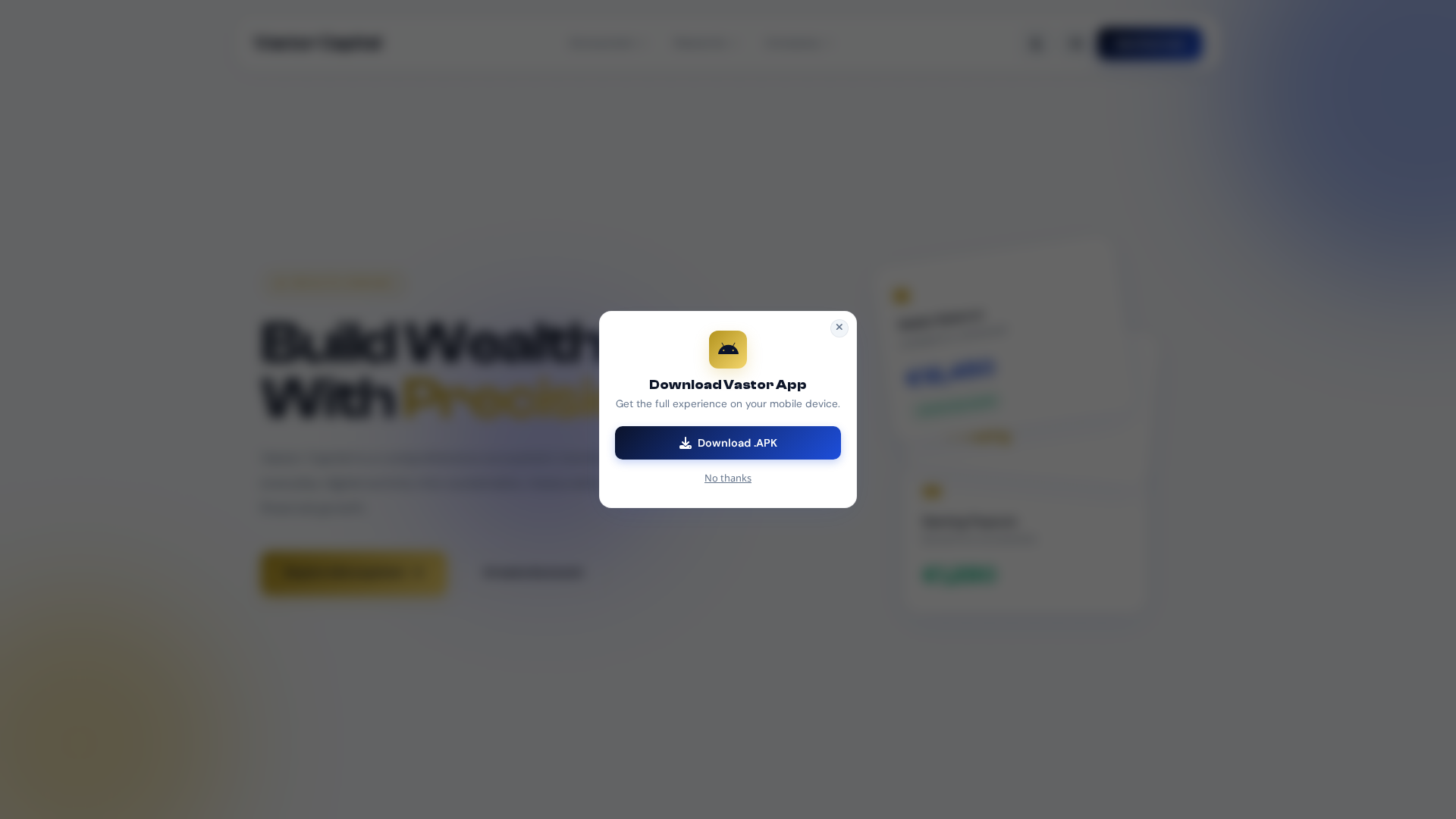 Screenshot of vastorcapital.top