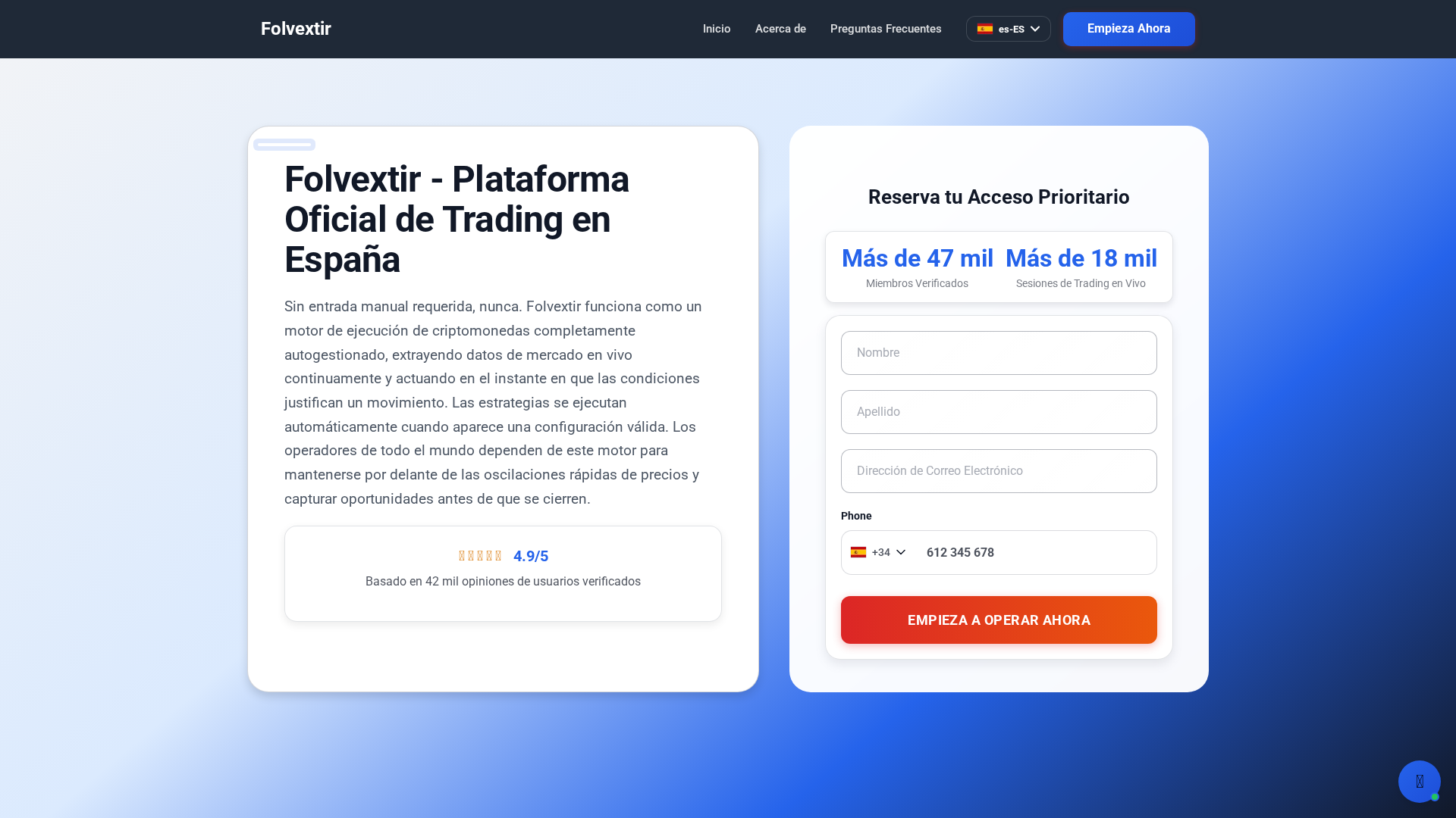 Screenshot of folvextir.es
