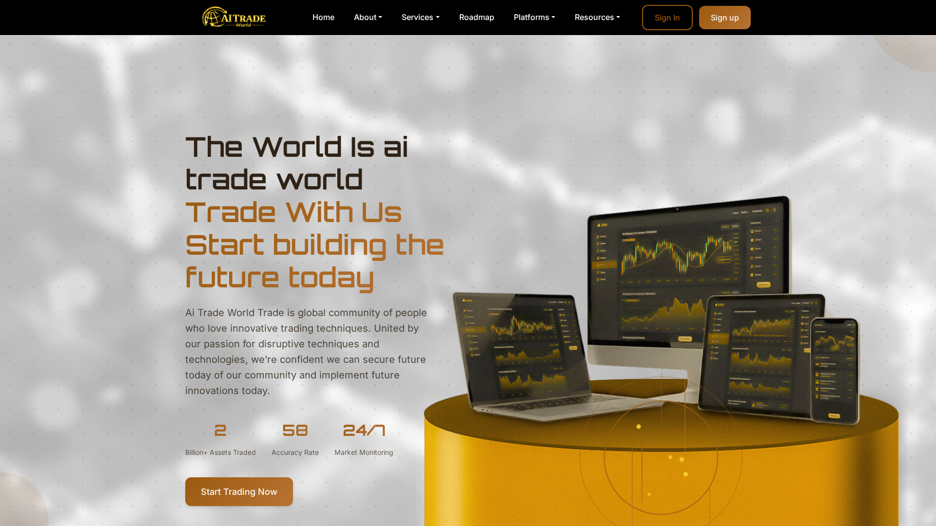 Screenshot of aitradeworld.in