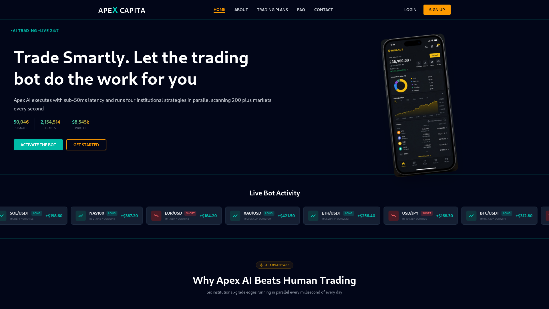 Screenshot of apexcapita.io