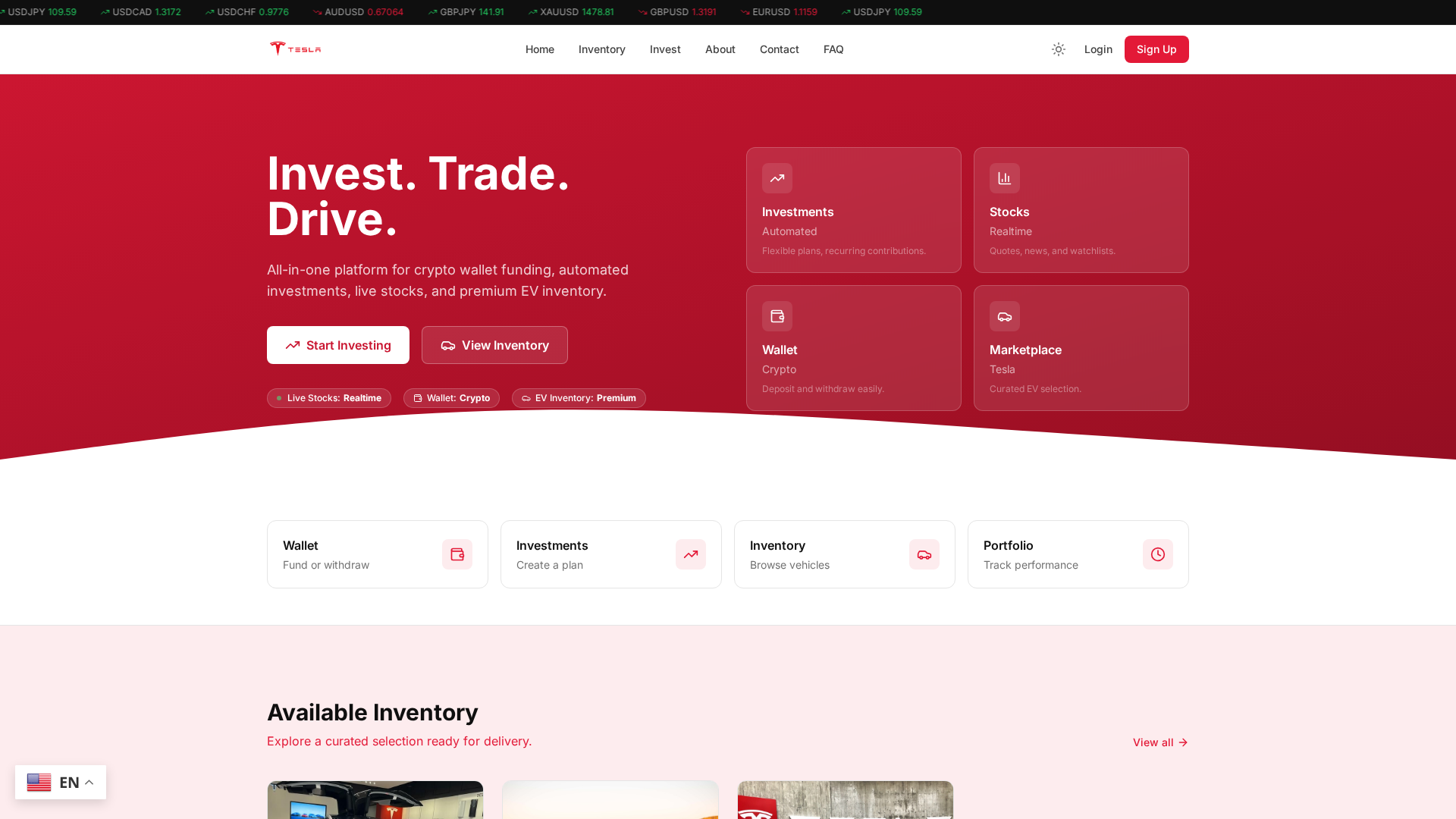 Screenshot of teslastockexchangeteam.com